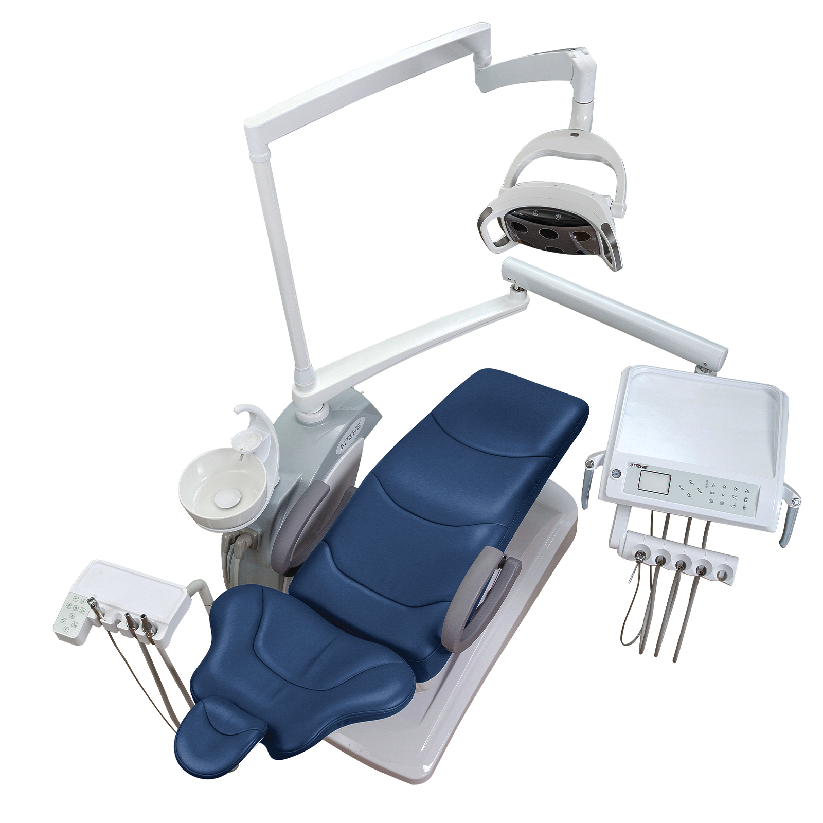 203 Dental Unit Side View showing Movable Cabinet