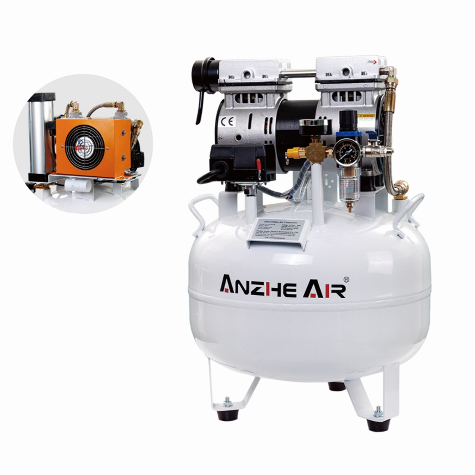 FA32B 32L Oil-Free Dental Air Compressor with Dryer Manufacturer