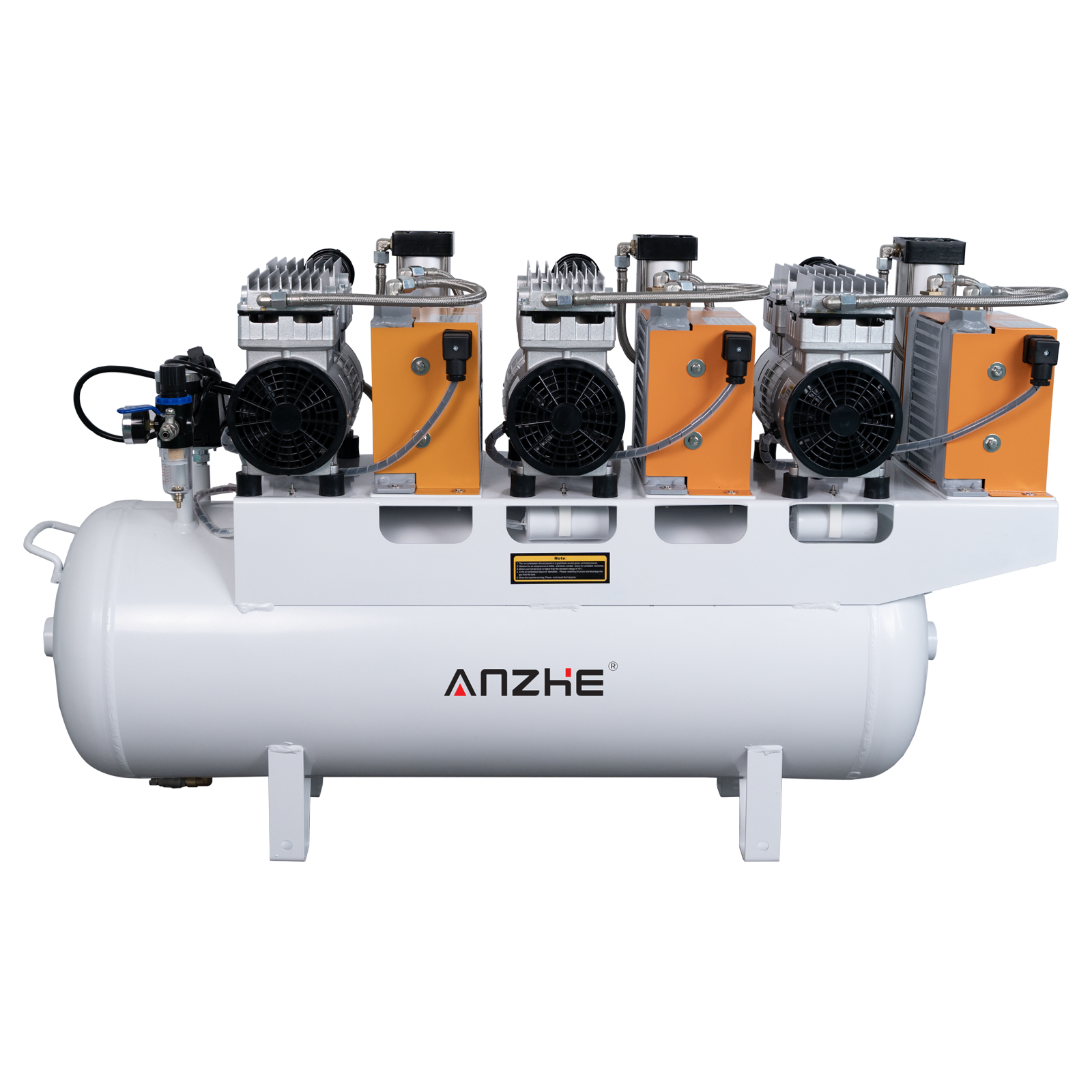 FB90B 90L Heavy-Duty Oil-Free Dental Air Compressor with Dryer