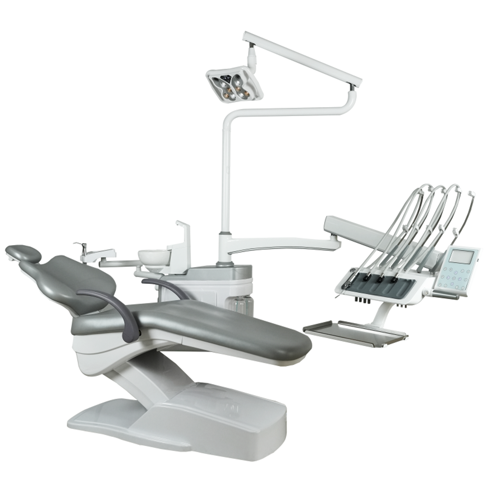 top mounted dental unit side view with LED sensor light
