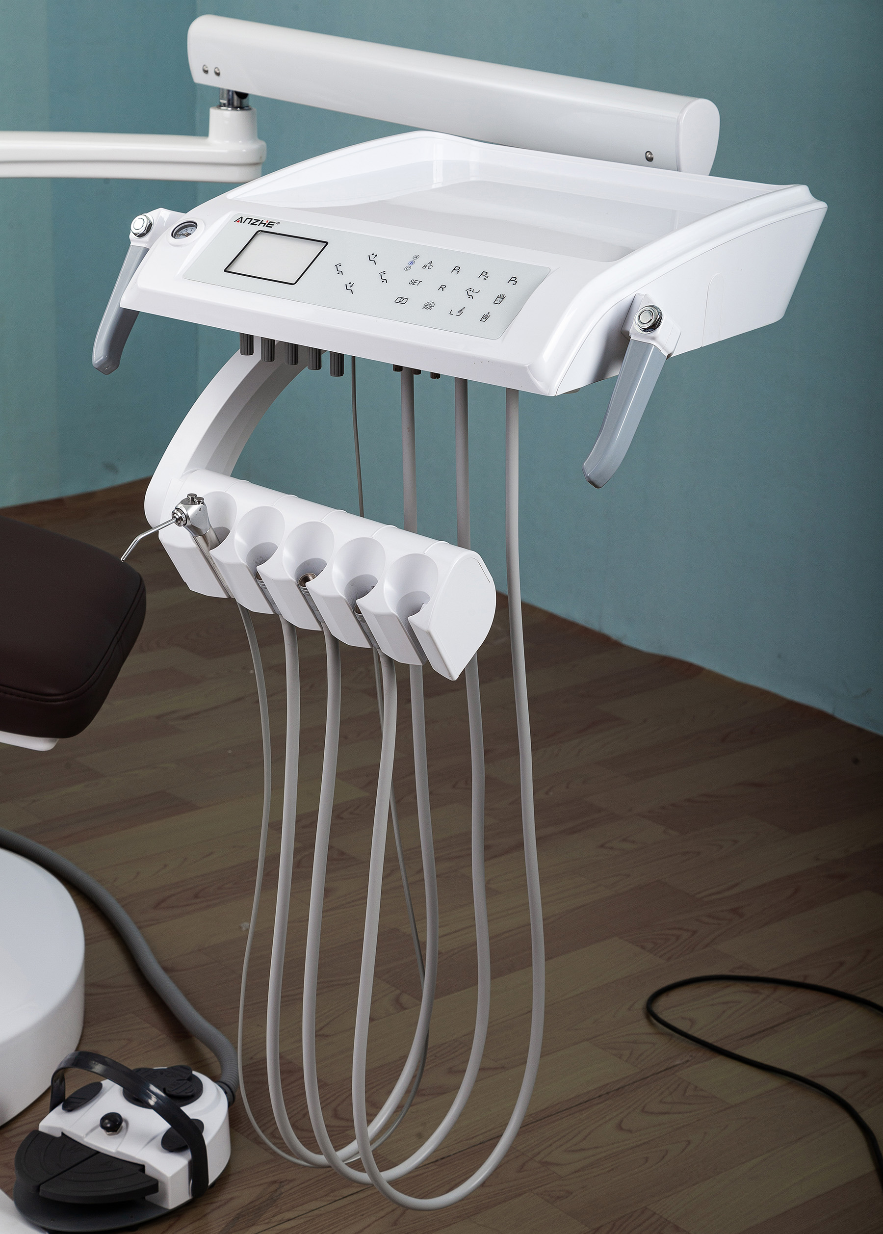 Luxury dental chair clinical operation in modern hospital