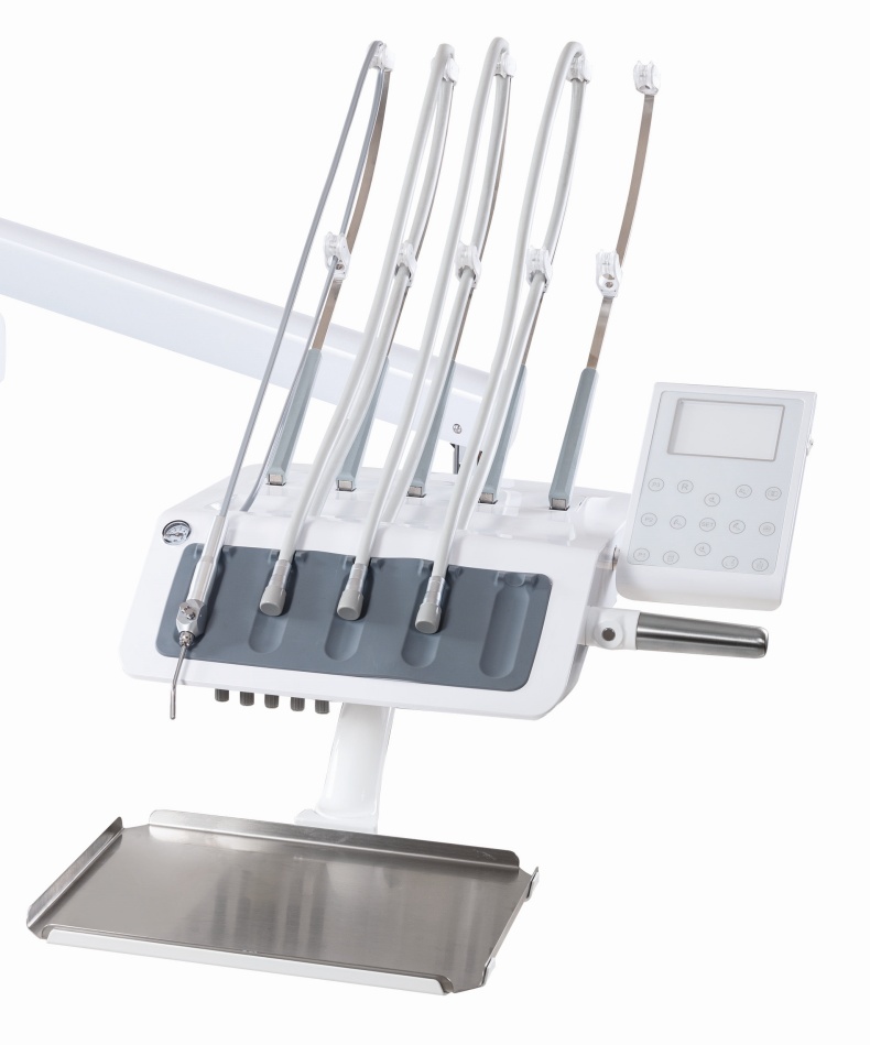 Overhead Delivery Tray and Handpiece System