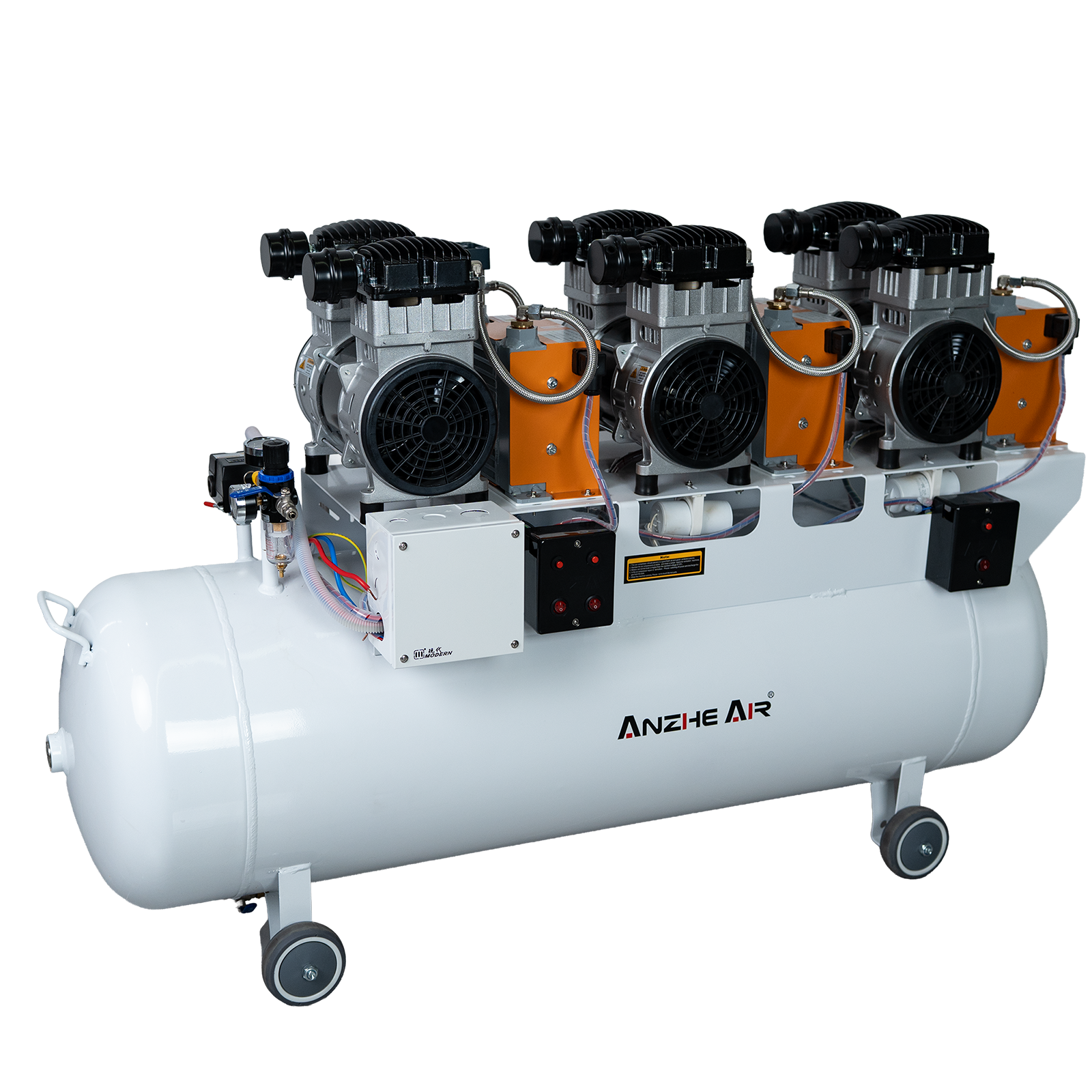 Oil-free dental air compressors