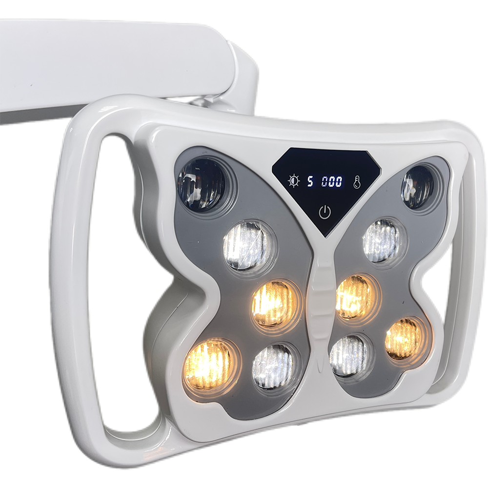 AZ211P Butterfly LED dental operating light with teeth whitening function for advanced dental treatment and cosmetic dentistry procedures