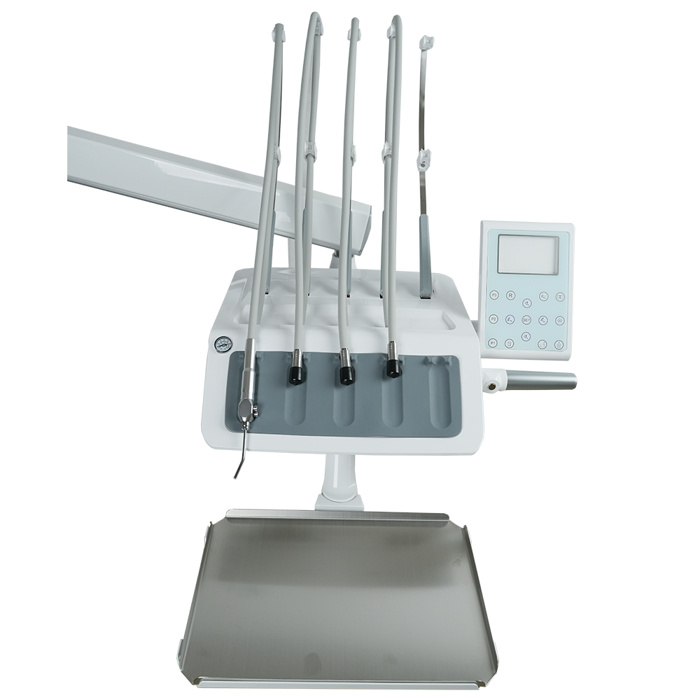 AZ211P top mounted dental instrument tray with ergonomic positioning for efficient dentist workflow and clinical procedures
