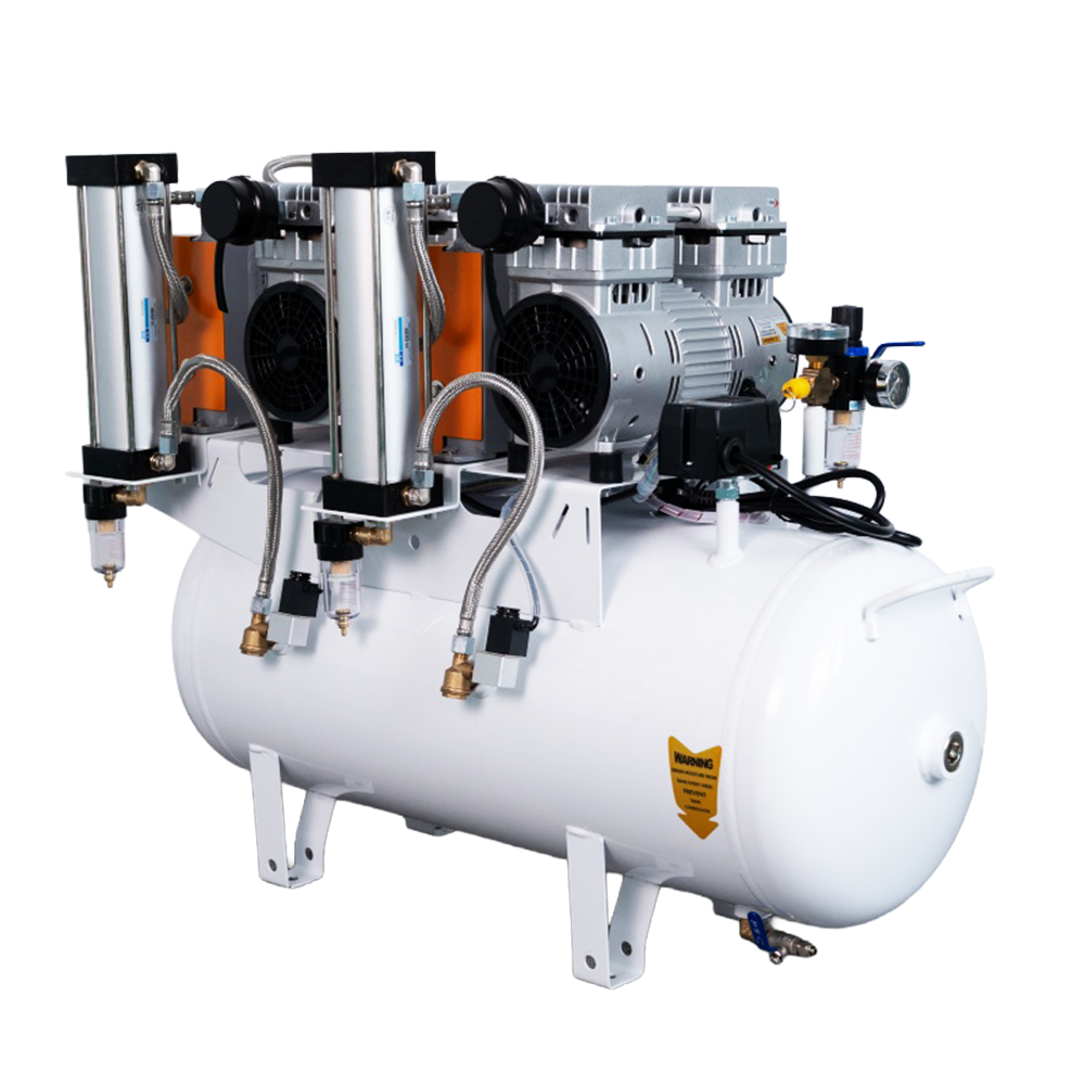 Dental Air Compressor with Dryer System for Clean and Dry Compressed Air Supply