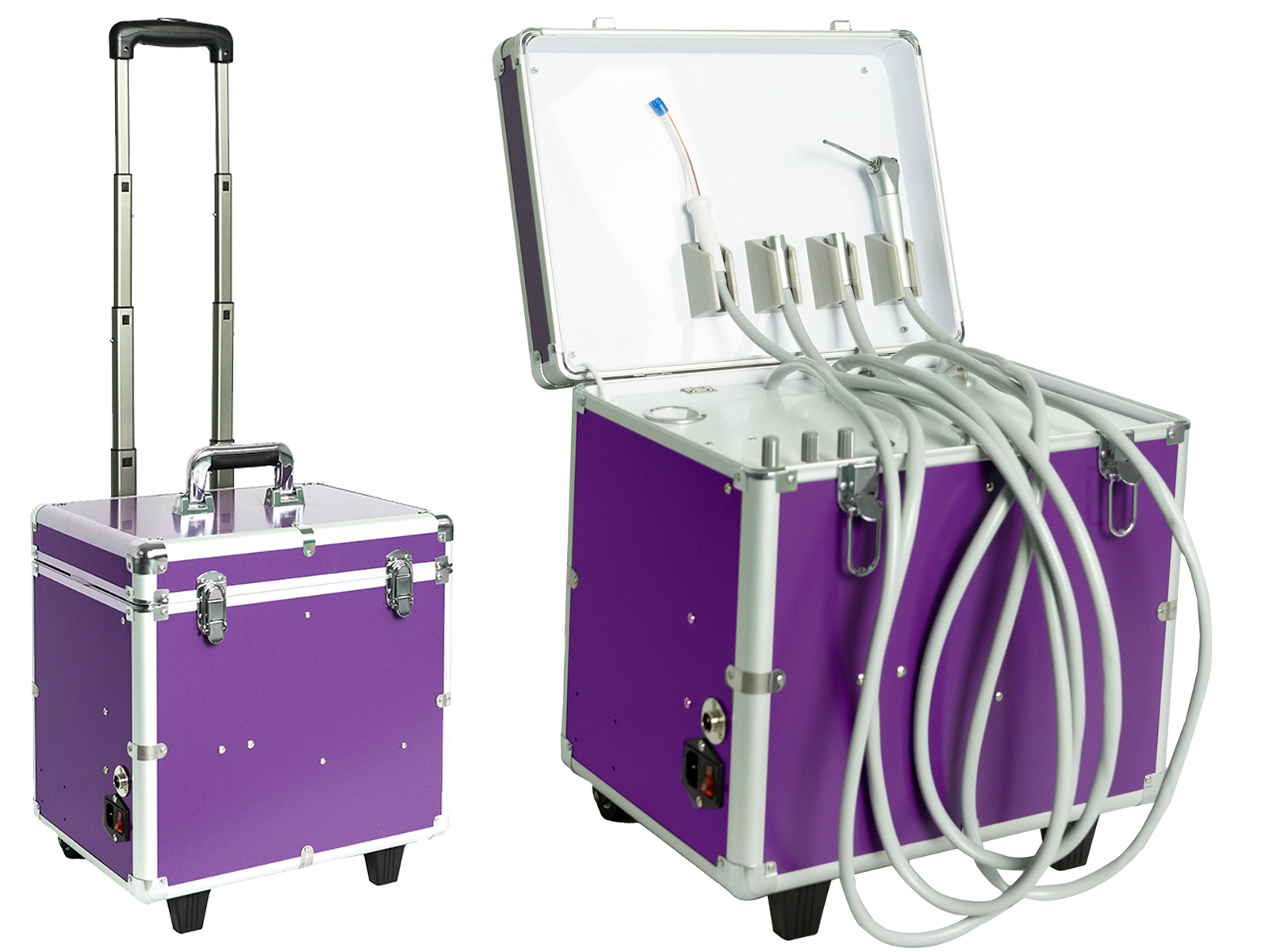 AZ-AP304 4-holder vs 6-holder compact portable dental unit configuration comparison