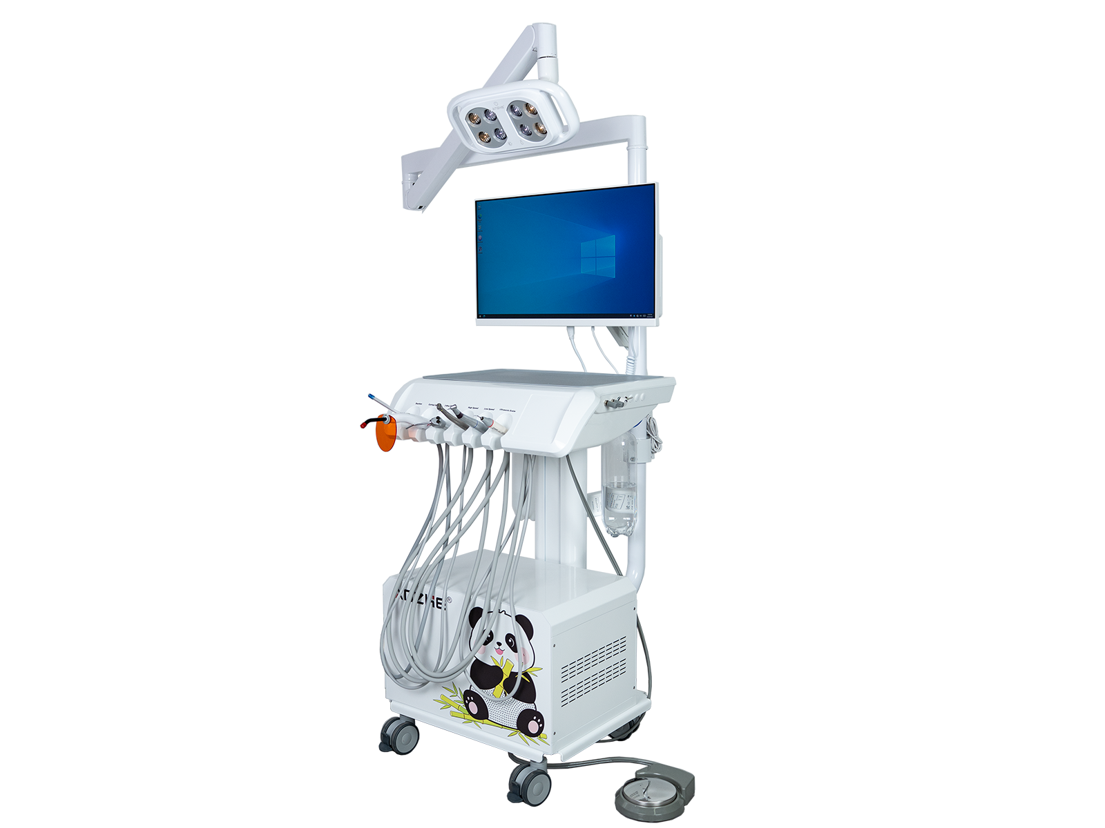 AZ-AP201-3 Premium right side view demonstrating compact portable design