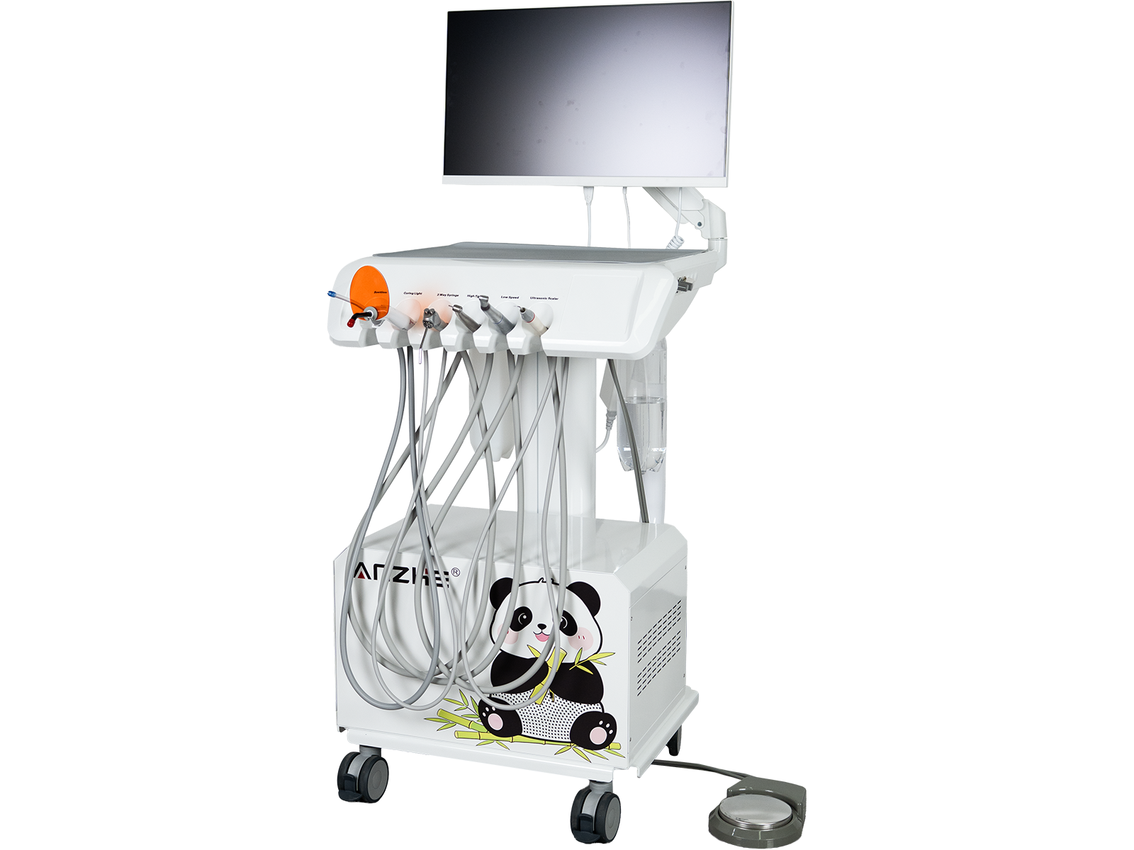 AZ-AP201 Professional Portable Veterinary Dental System - Left Side View