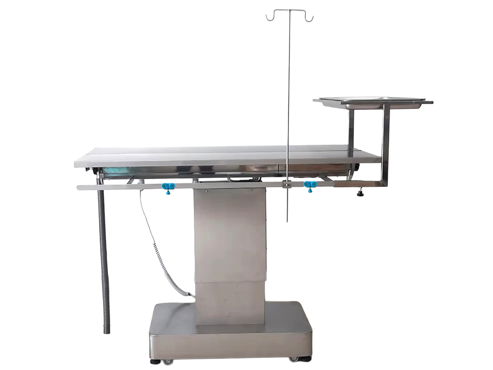 VE01 Adjustable Stainless Steel Veterinary Surgical Table - Right Side View
